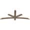 Ekena Millwork Alberta Smooth Timber Gable Bracket, Douglas Fir, 60"W x 25"H x 1 1/2"D x 3 1/2"F, 10/12 Pitch GBW060X25X0204ALB00SDF - alternate 2